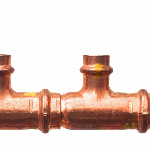 Crimp on copper pipe