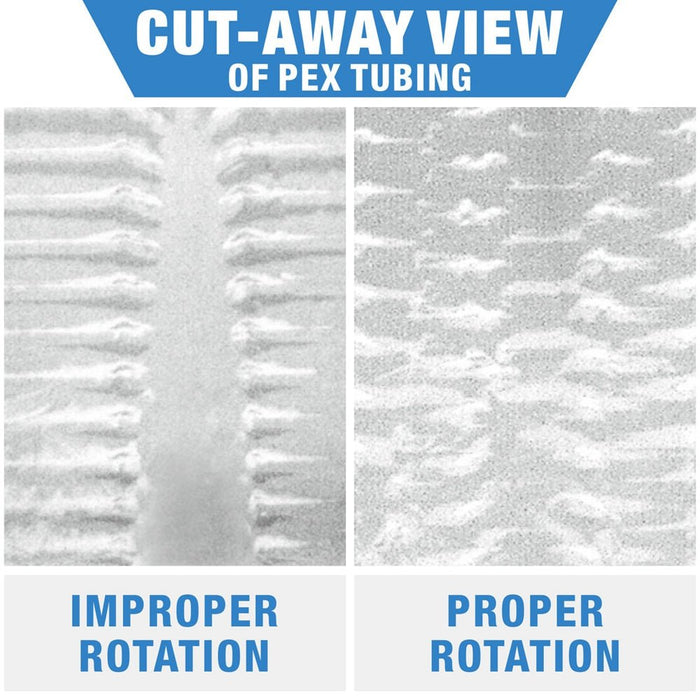 Cut away view of pex tubing