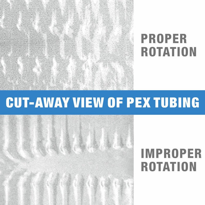 Cut away view of pex tubing