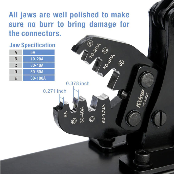 All jaws are well polished to make sure no burr to bring damage for the connectors.