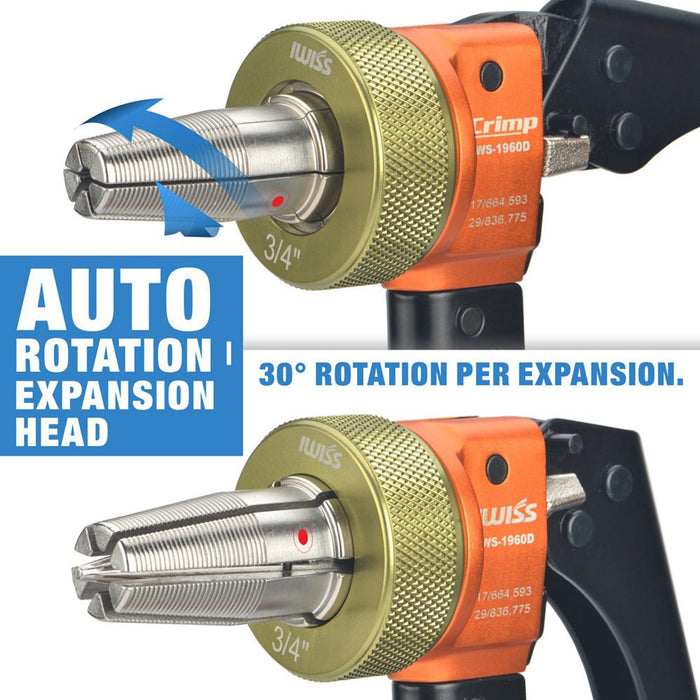 3/4" Auto rotation expansion head