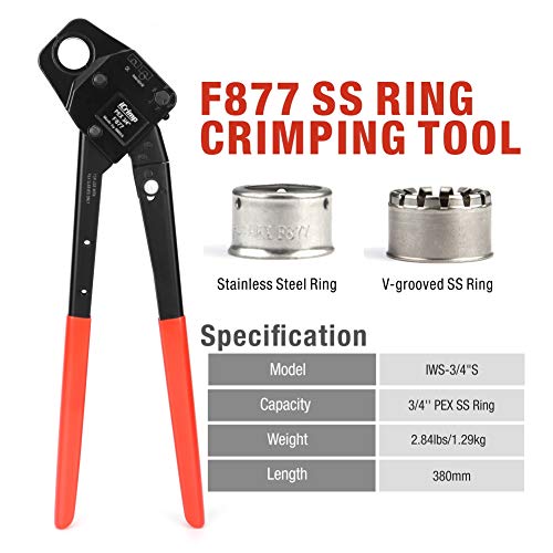 F877 SS ring crimping tool