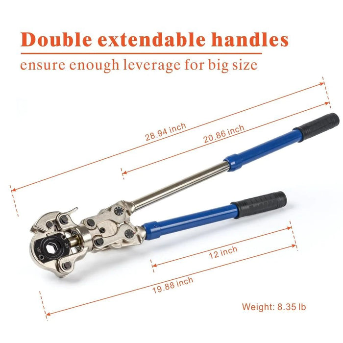 Double extendable handle