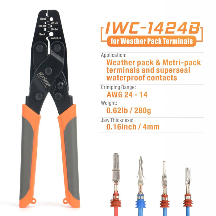 IWC-1424B Weather Pack Terminal Crimper 