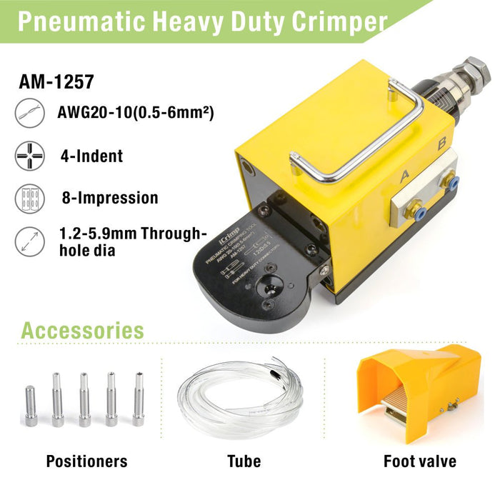 AM-1257 Pneumatic Crimping Machine