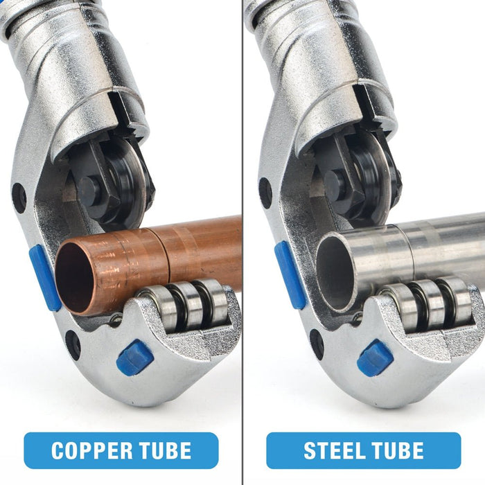 Copper tube and steel tube