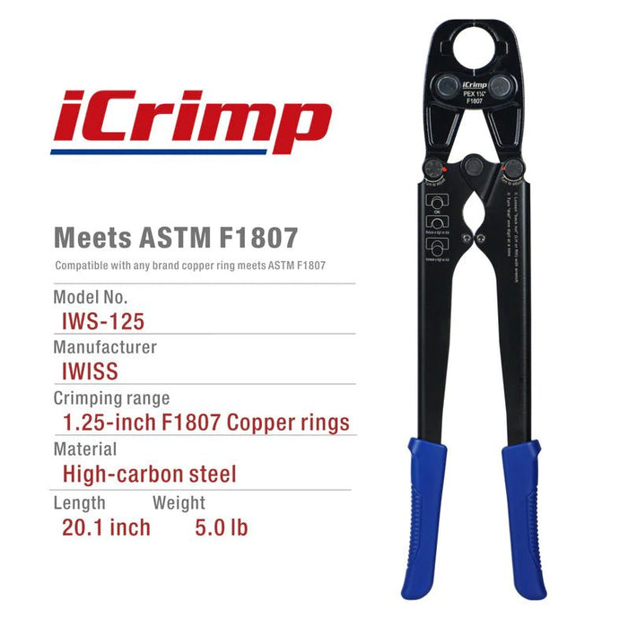 F1807 PEX CRIMPING TOOL IWS-125