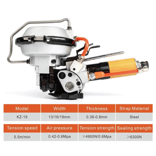  KZ-19 PNEUMATIC STEEL COMBINATION STRAPPING TOOLS